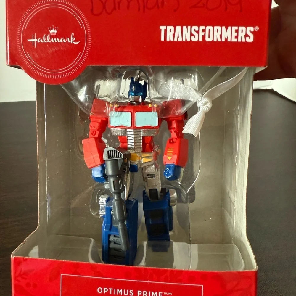 Hallmark Transformers Optimus Prime Ornament - Red, Blue, Silver